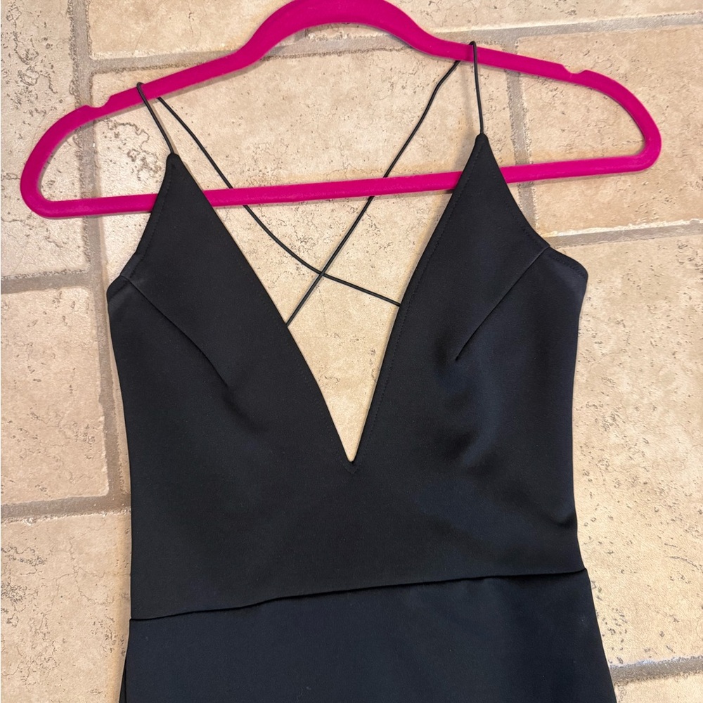 Maurie & Eve Black cross strap dress